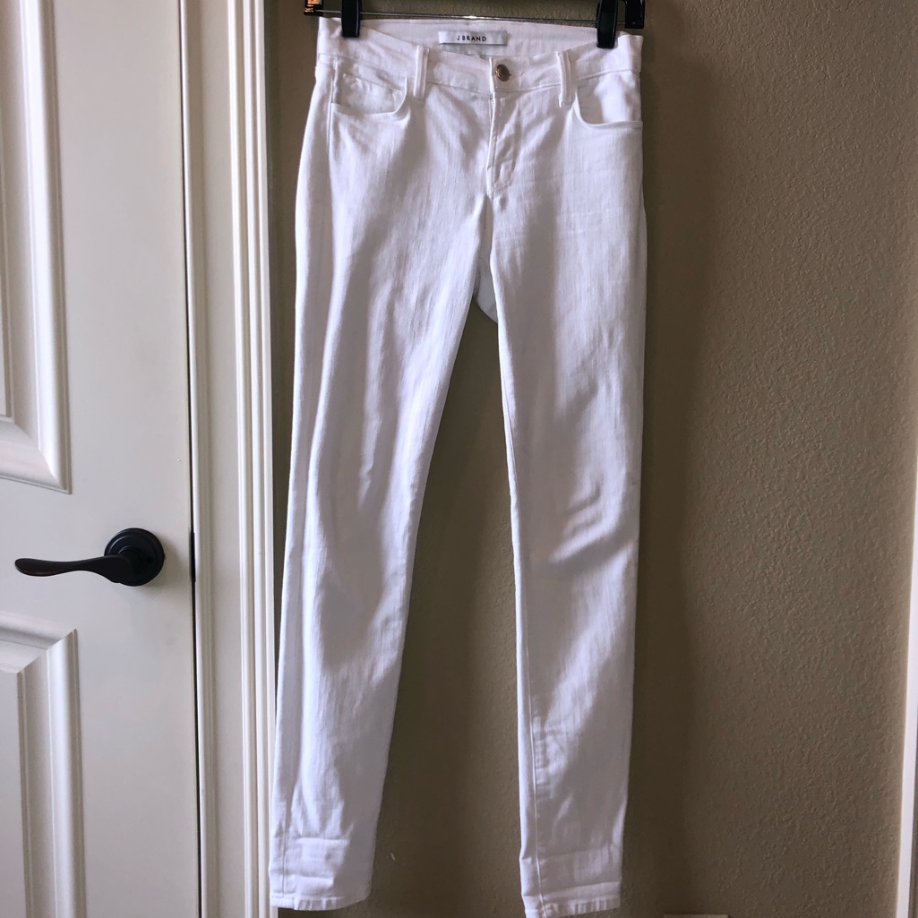 J Brand White Skinny Jeans